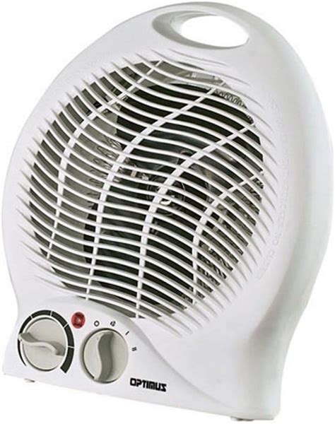 optimus h 1322 portable 2 speed fan heater with thermostat
